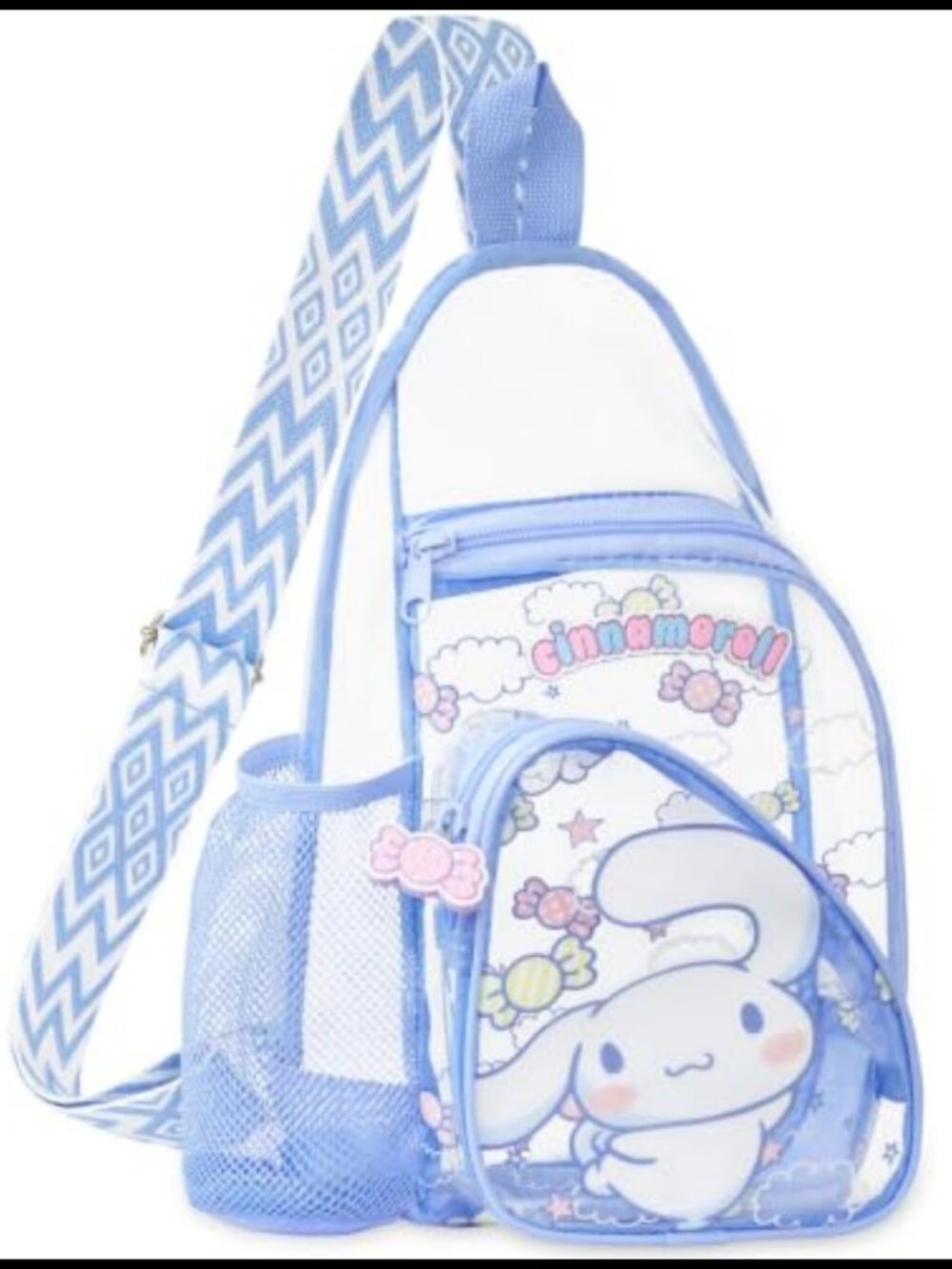 Kids Clear Crossbody Bag Transparent PVC Sling for Stadium Concerts